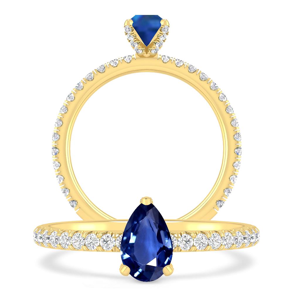 Yellow Gold - Sapphire