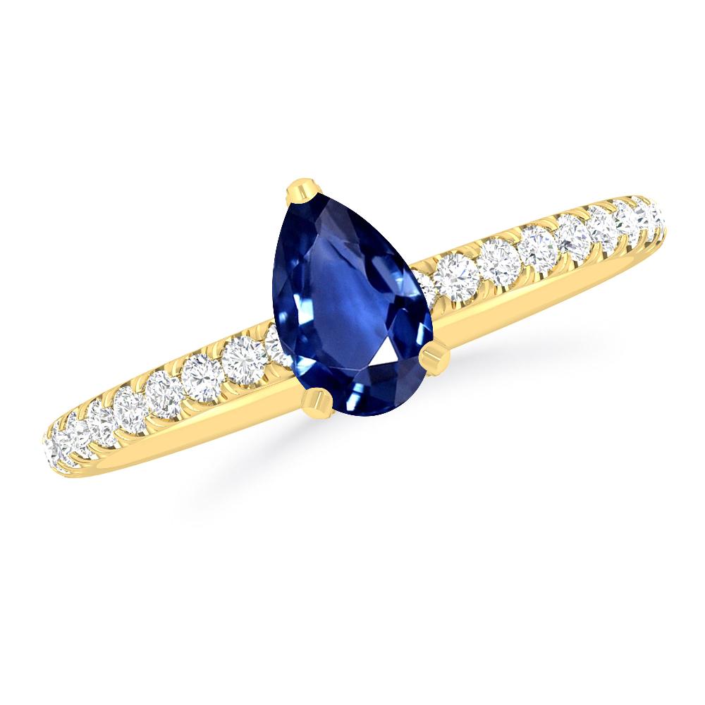 Yellow Gold - Sapphire