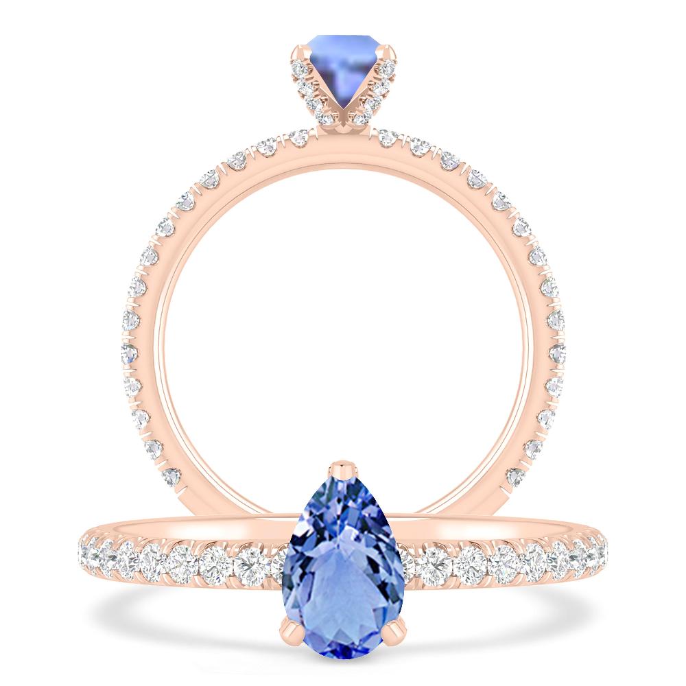 Rose Gold - Tanzanite