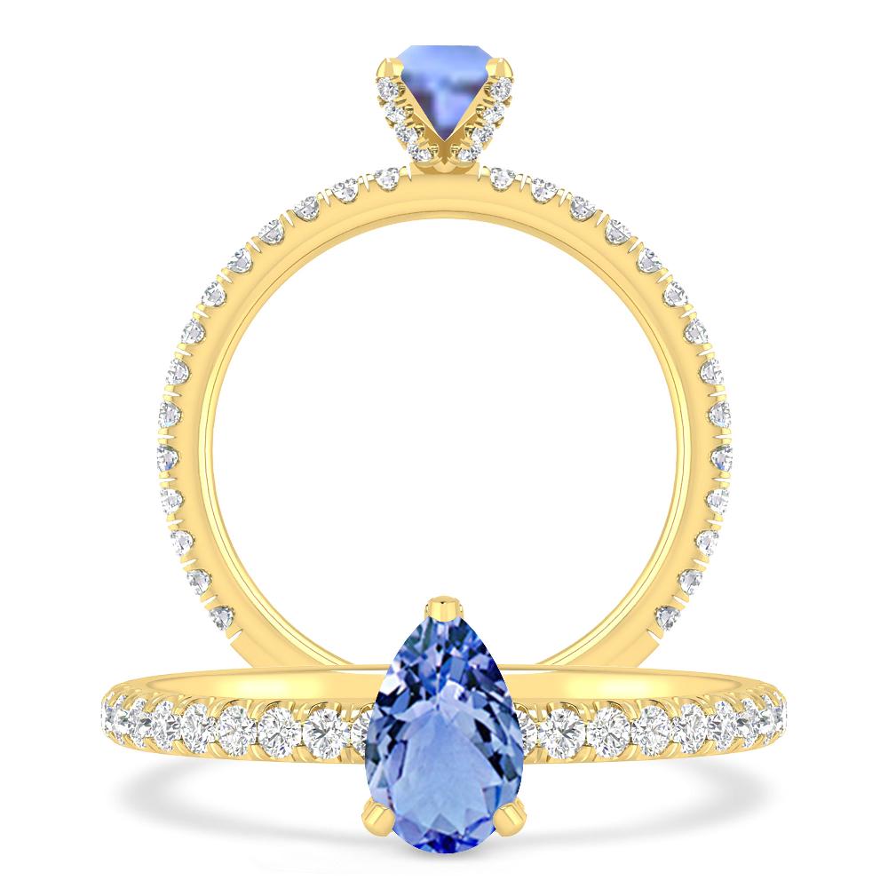 Yellow Gold - Tanzanite