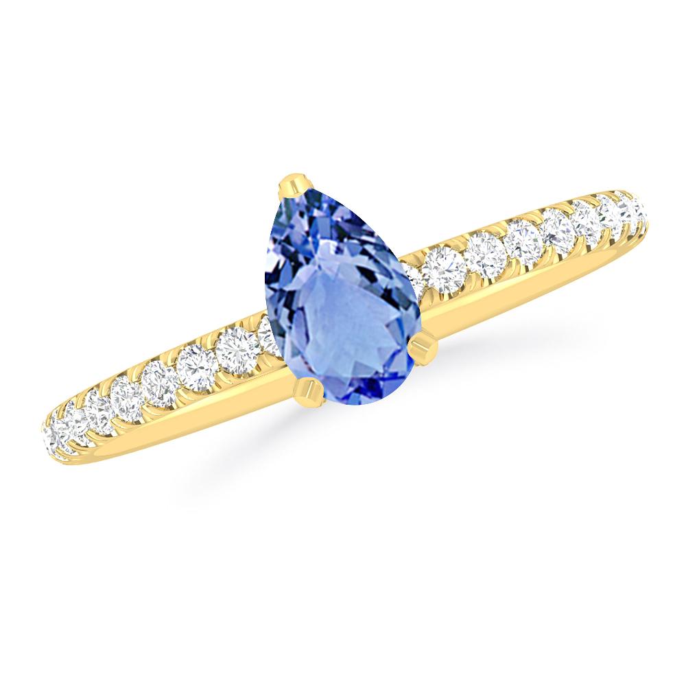 Yellow Gold - Tanzanite