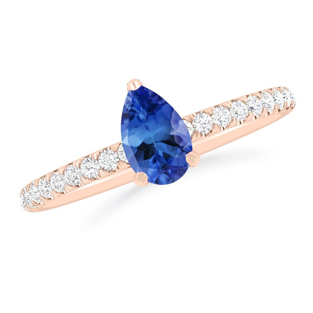 Rose Gold - Tanzanite