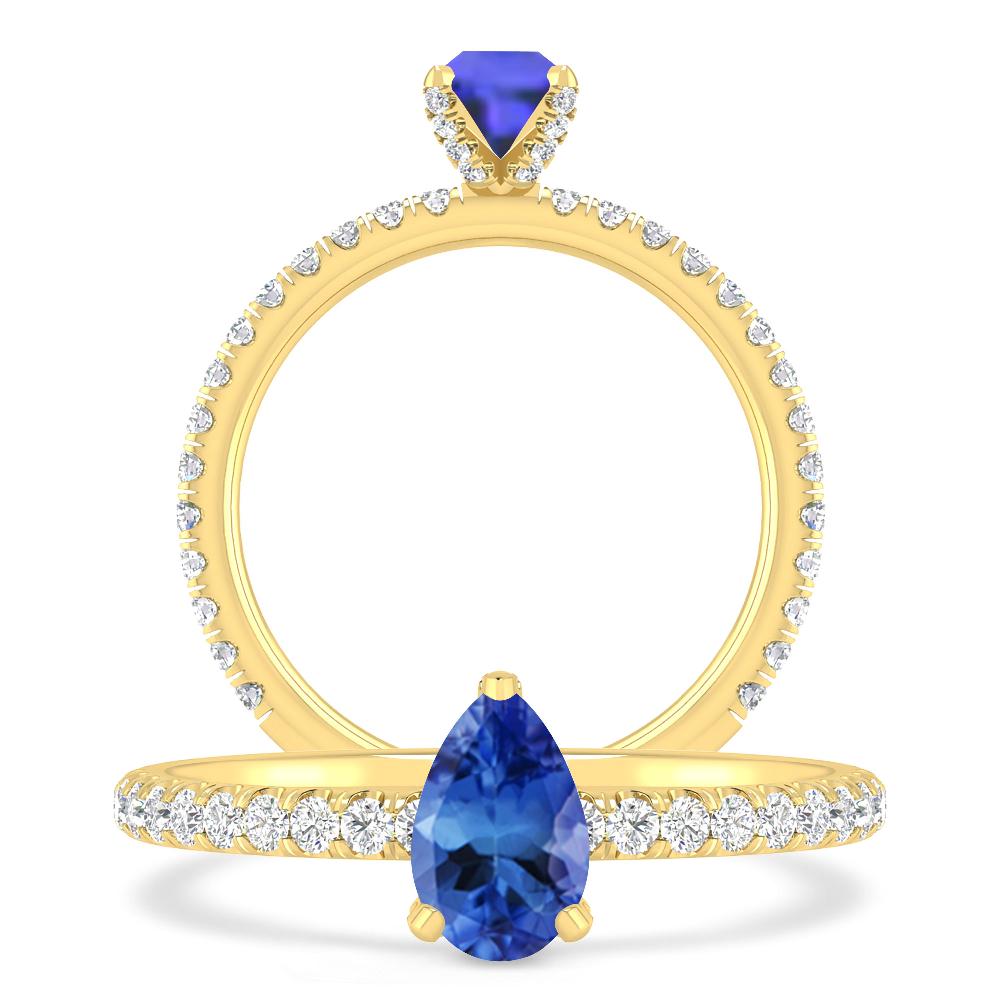 Yellow Gold - Tanzanite