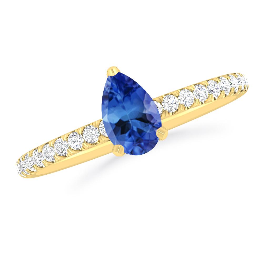 Yellow Gold - Tanzanite