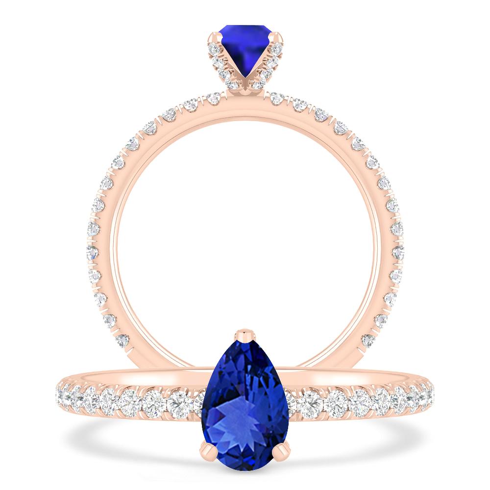 Rose Gold - Tanzanite