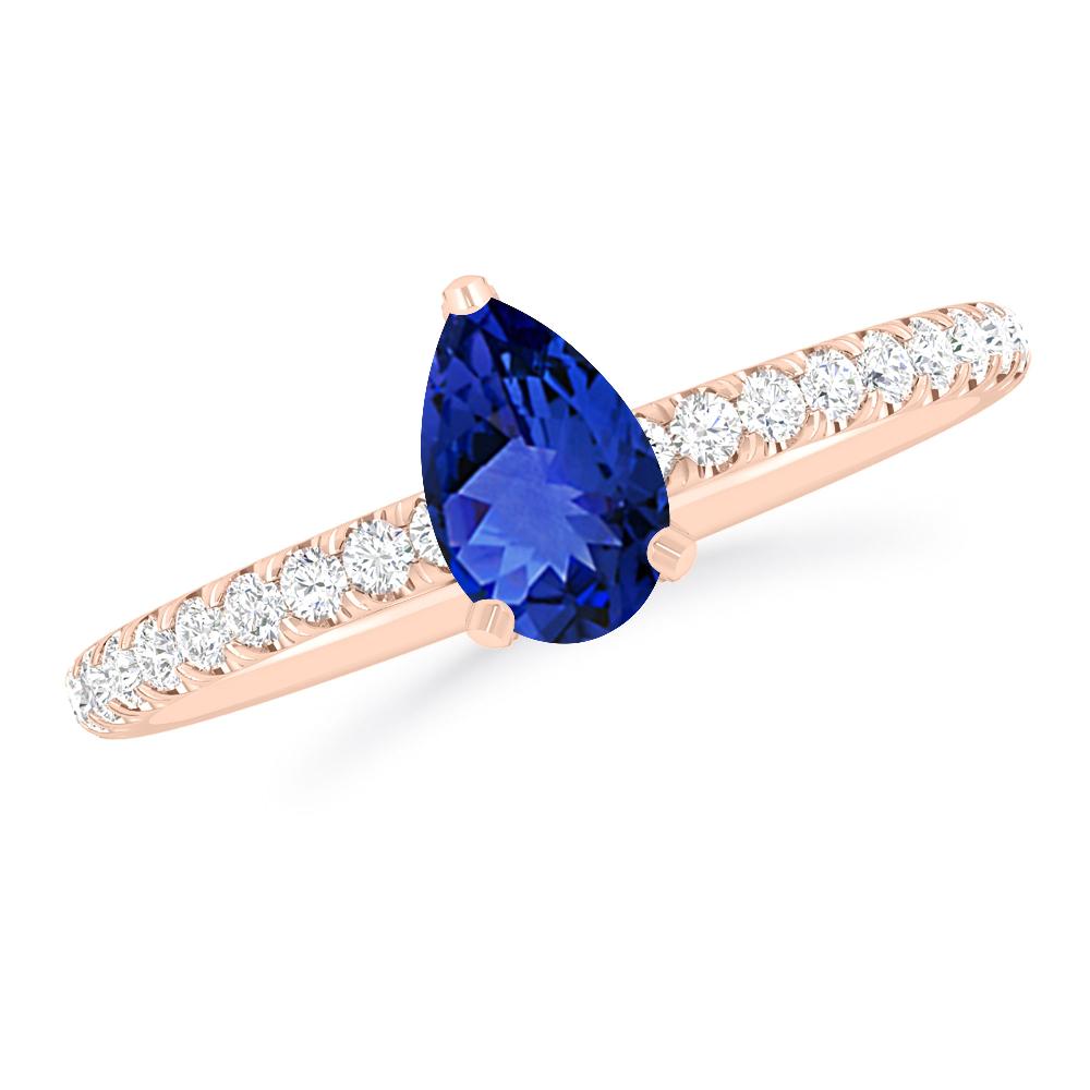 Rose Gold - Tanzanite