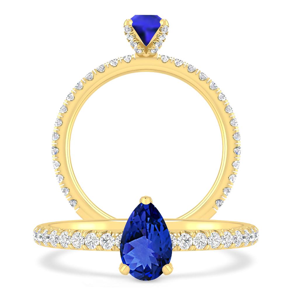 Yellow Gold - Tanzanite