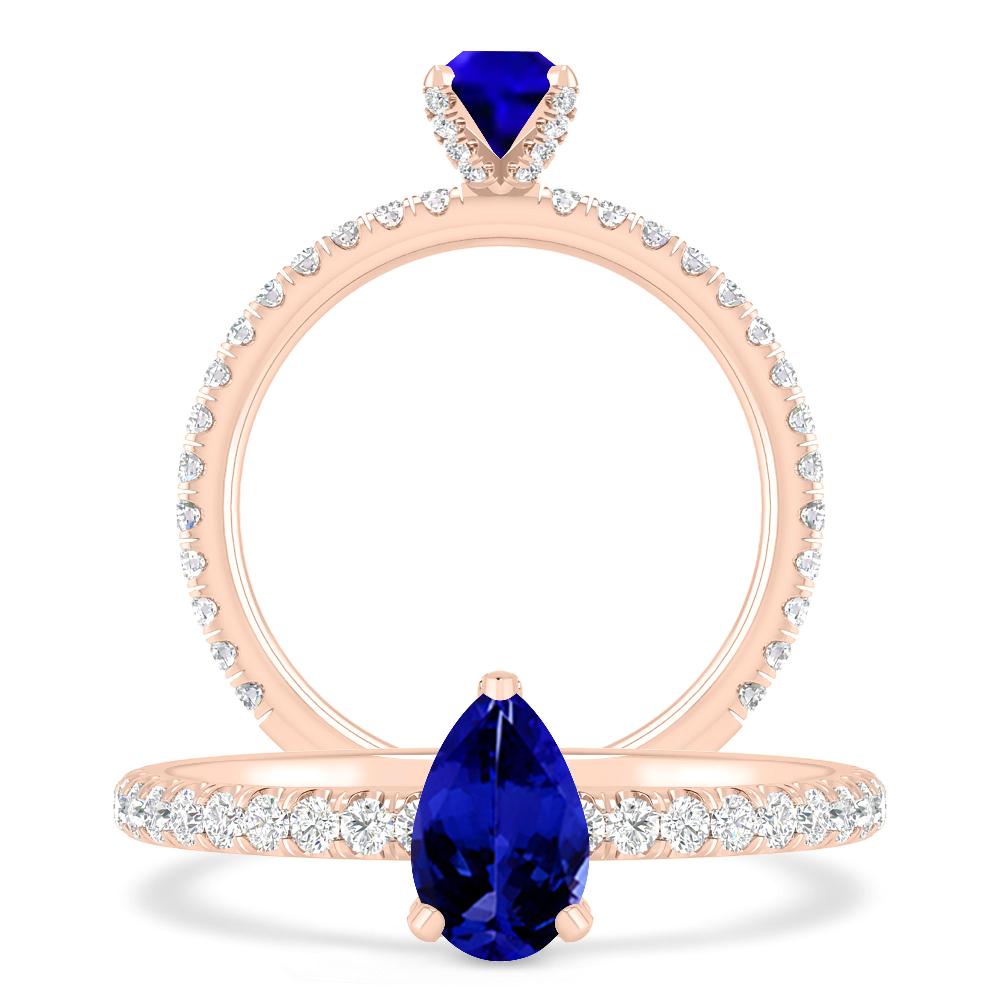 Rose Gold - Tanzanite