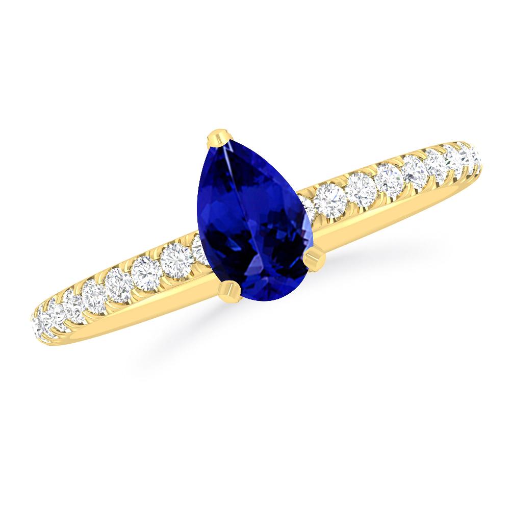 Yellow Gold - Tanzanite