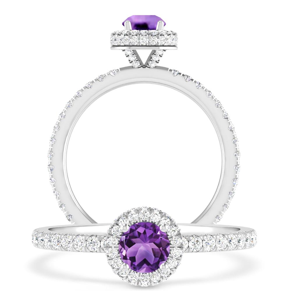 White Gold - Amethyst