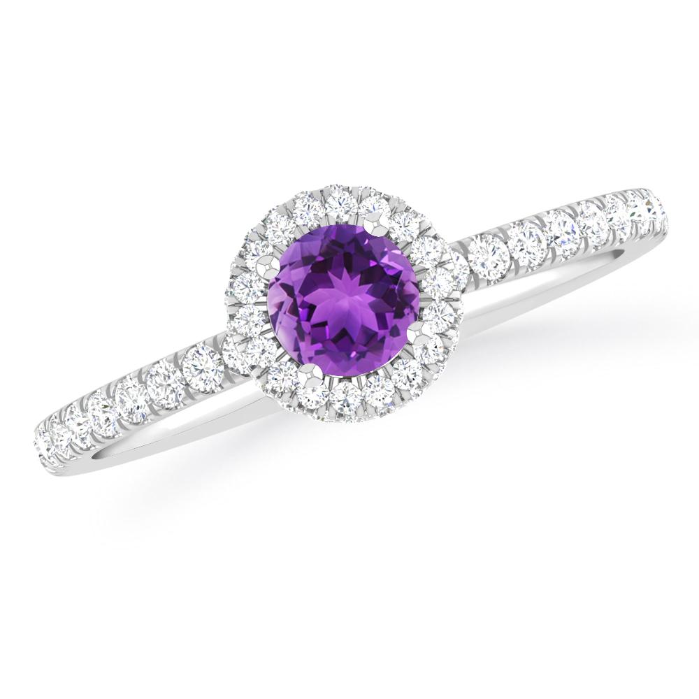 White Gold - Amethyst