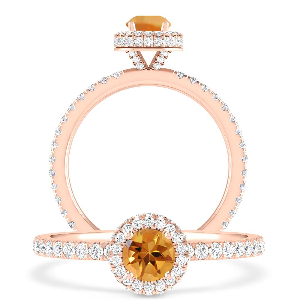 Rose Gold - Citrine