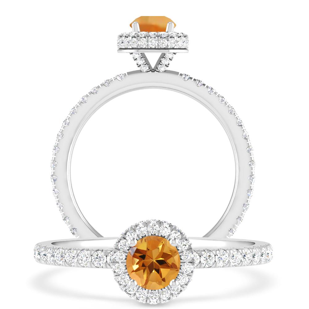 White Gold - Citrine