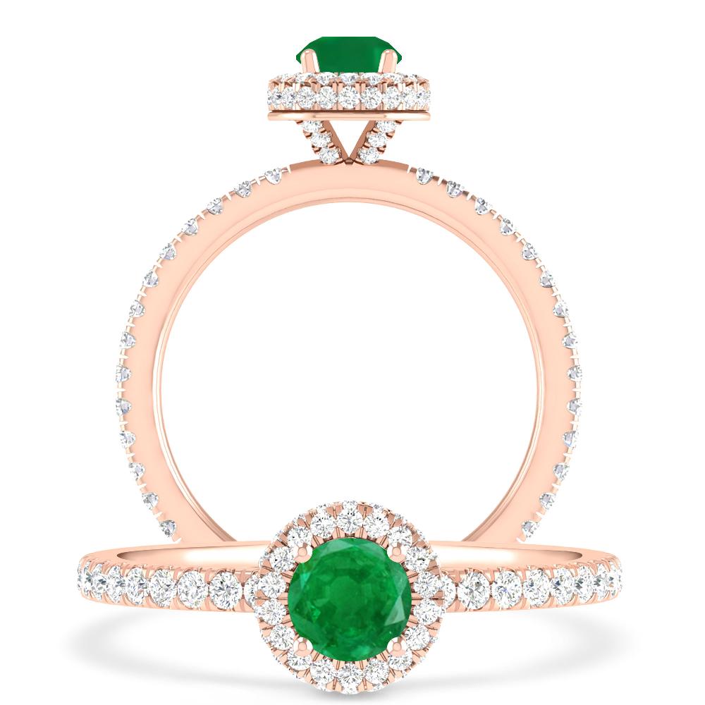 Rose Gold - Emerald