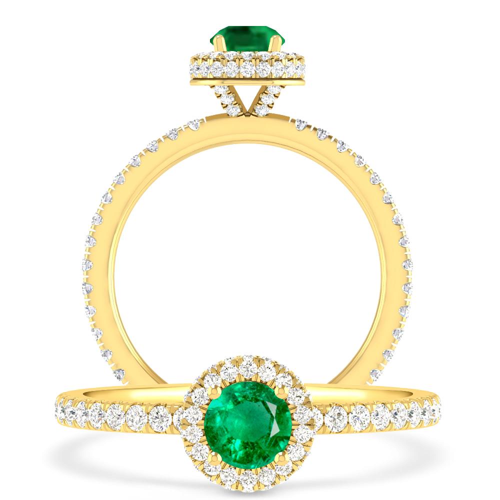 Yellow Gold - Emerald