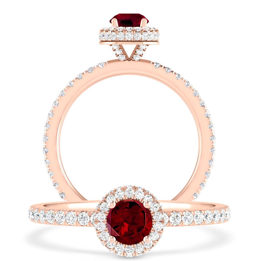 Rose Gold - Garnet