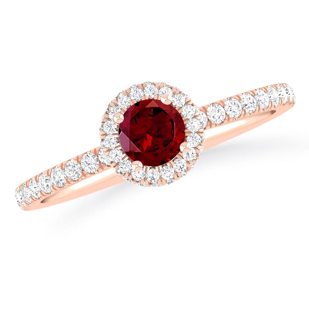 Rose Gold - Garnet