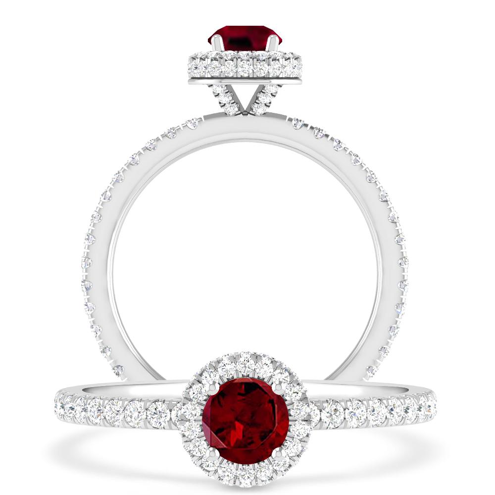 White Gold - Garnet