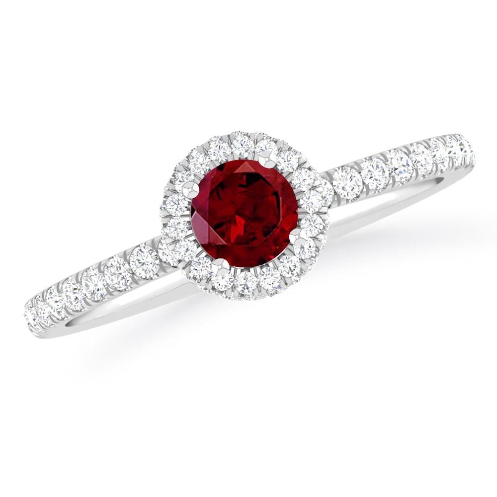 White Gold - Garnet