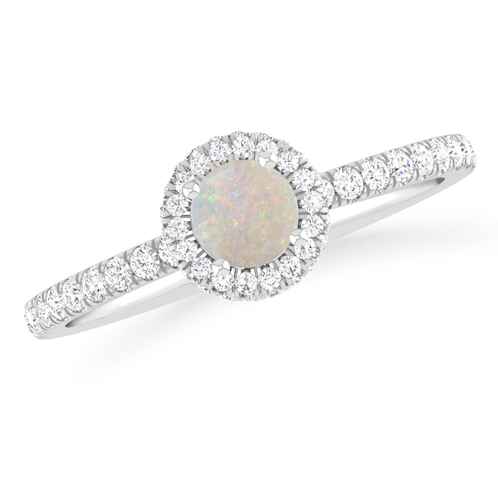 White Gold - Opal