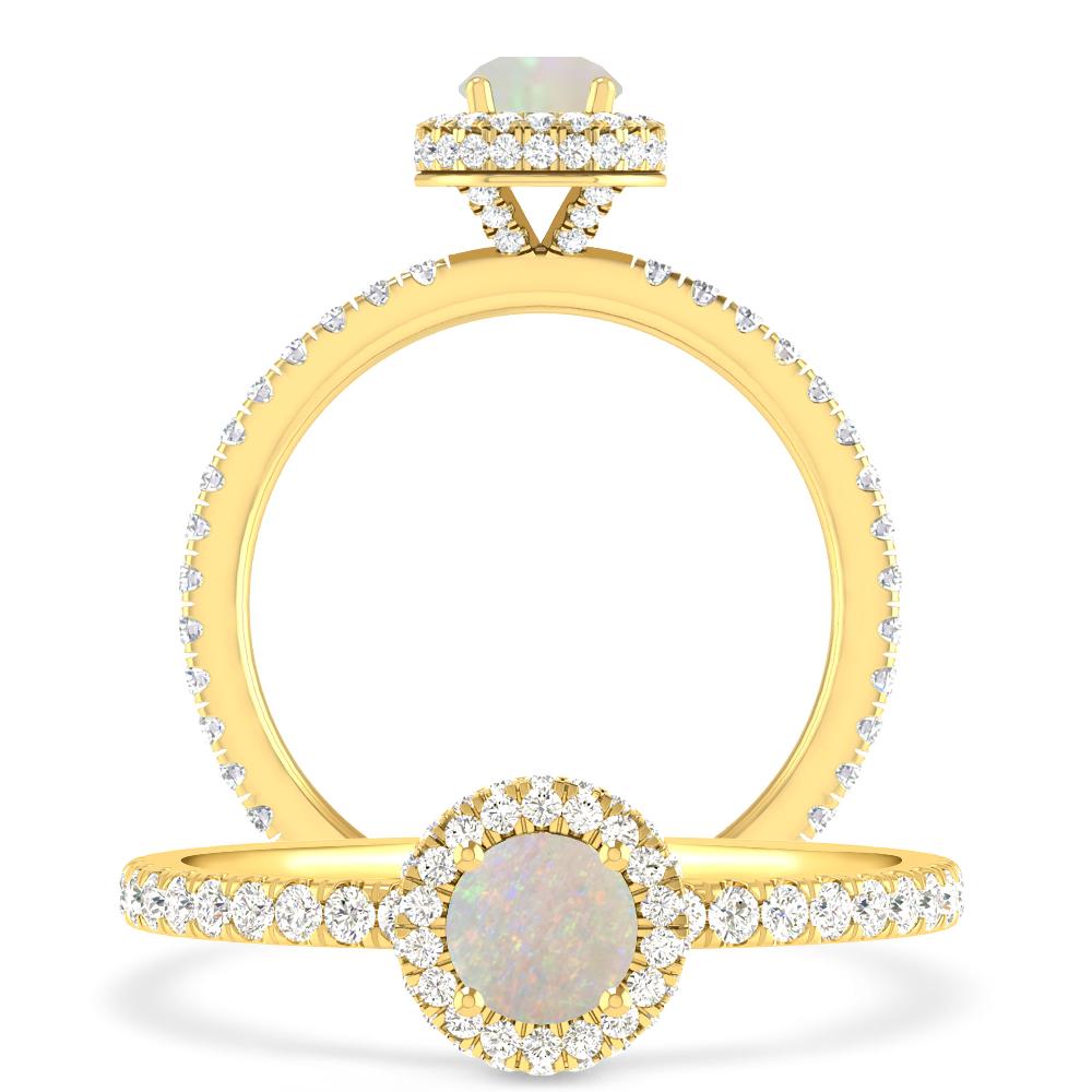 Yellow Gold - Opal