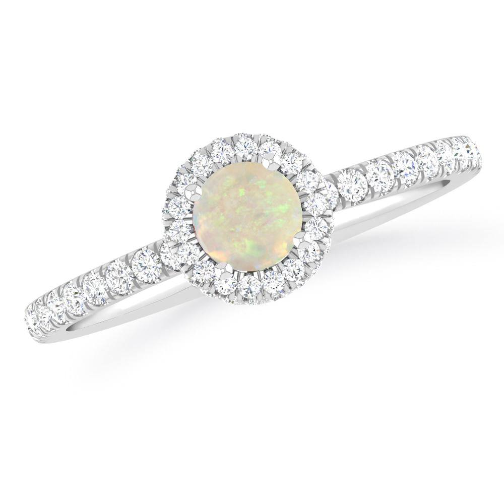 White Gold - Opal