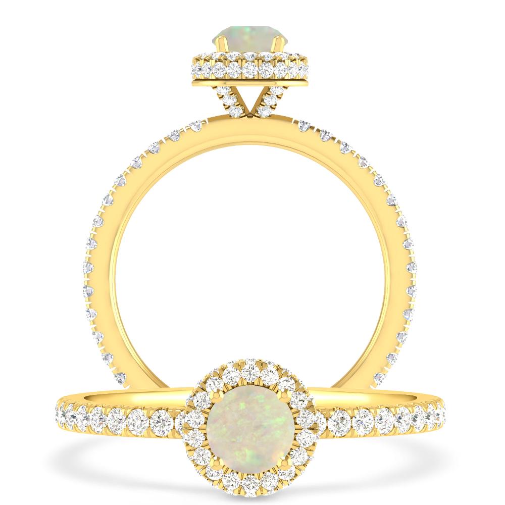 Yellow Gold - Opal