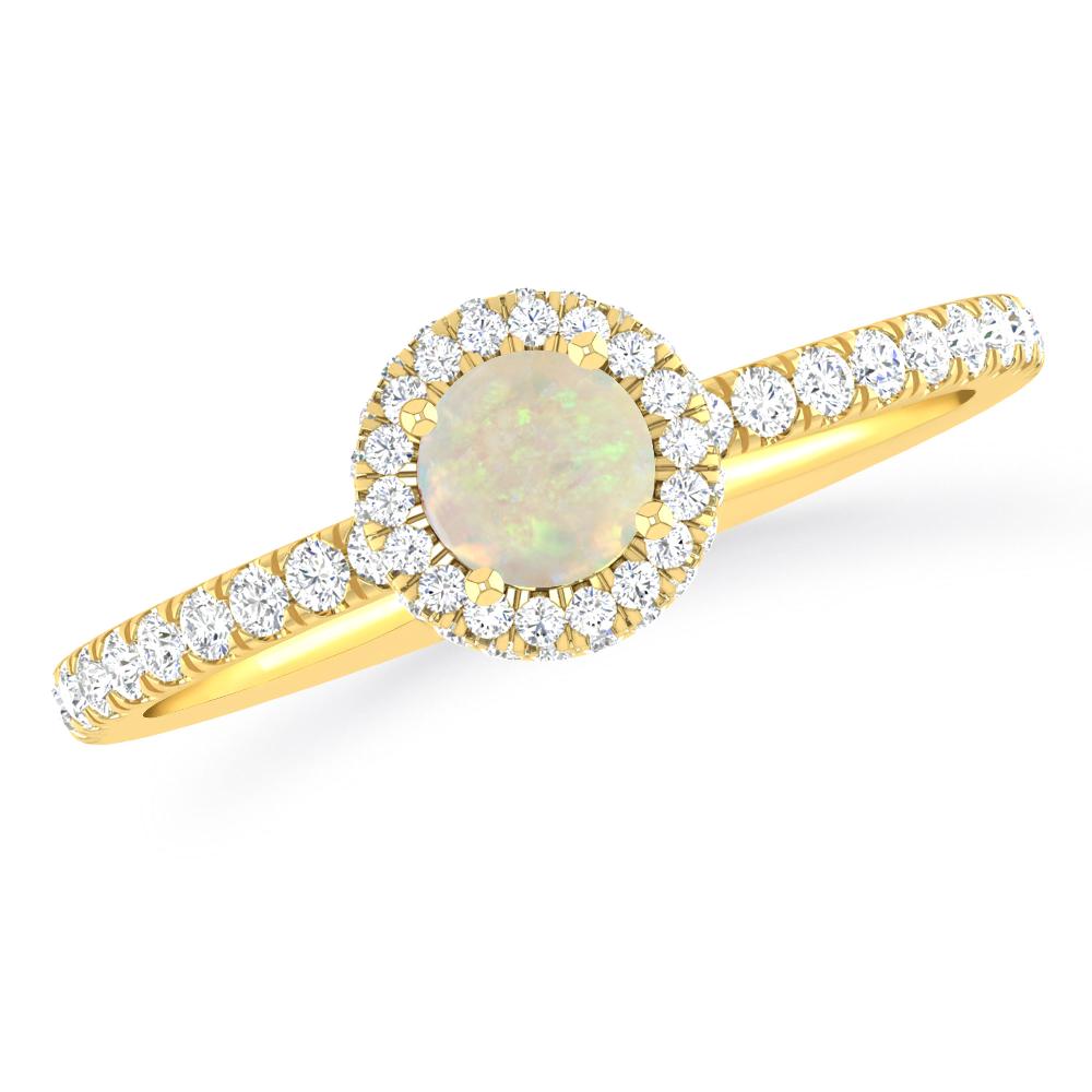 Yellow Gold - Opal