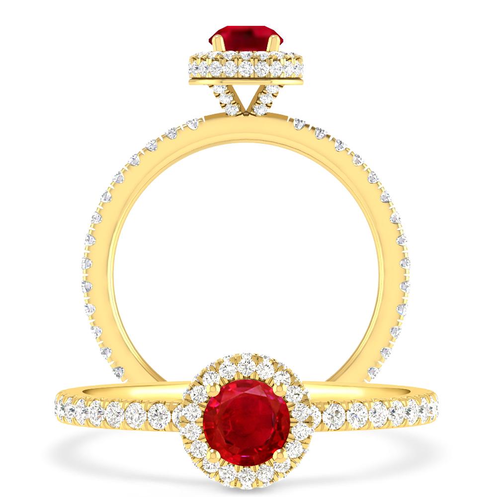 Yellow Gold - Ruby