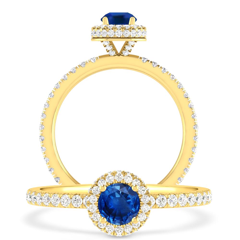 Yellow Gold - Sapphire