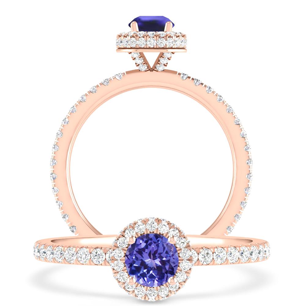 Rose Gold - Tanzanite