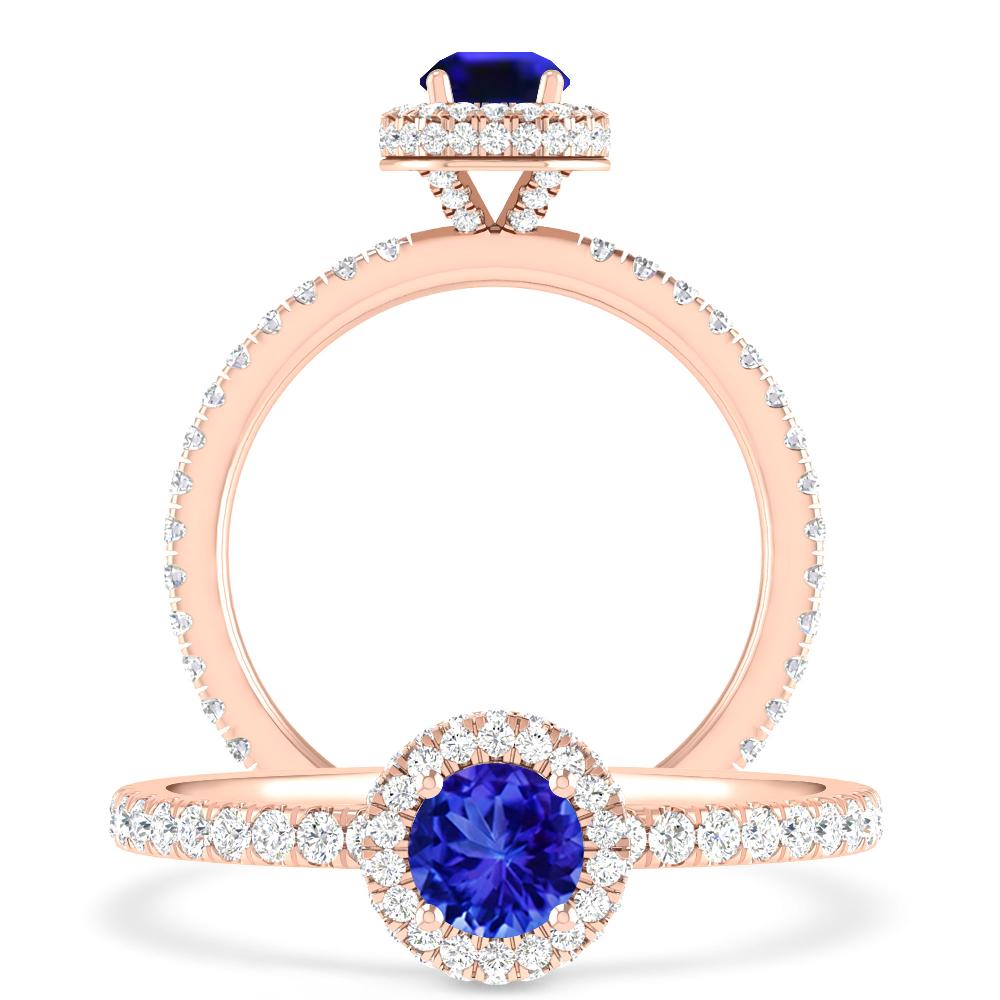 Rose Gold - Tanzanite