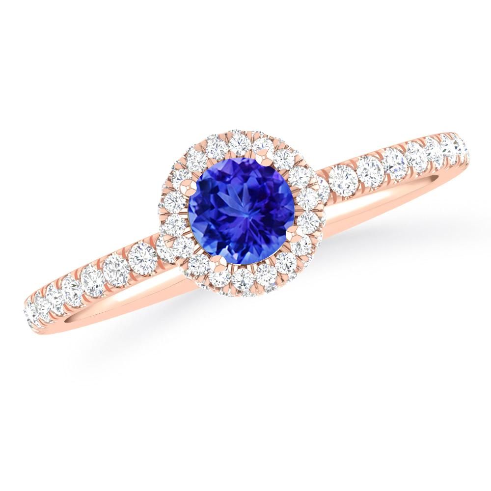 Rose Gold - Tanzanite