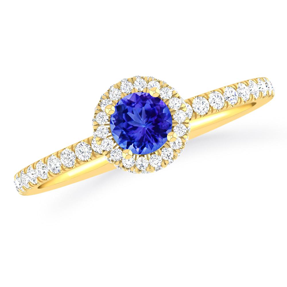 Yellow Gold - Tanzanite