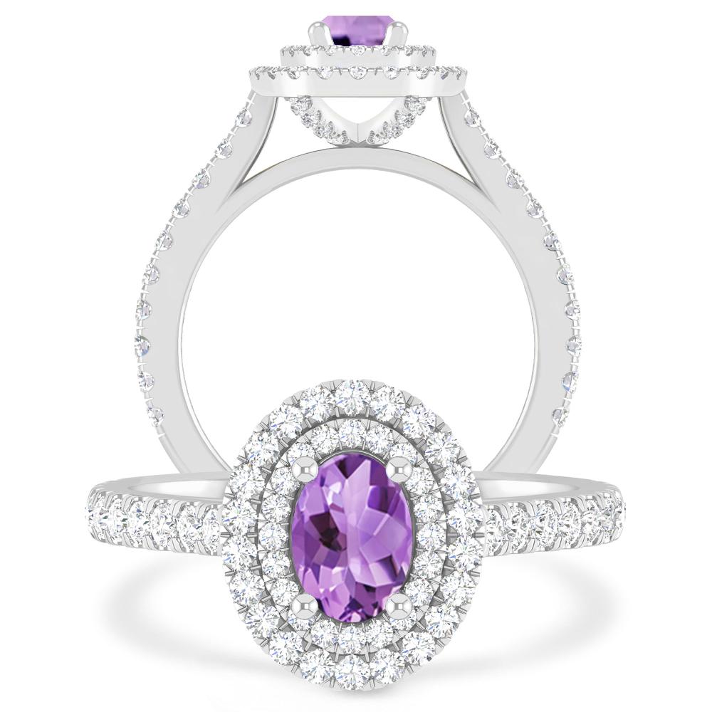 White Gold - Amethyst