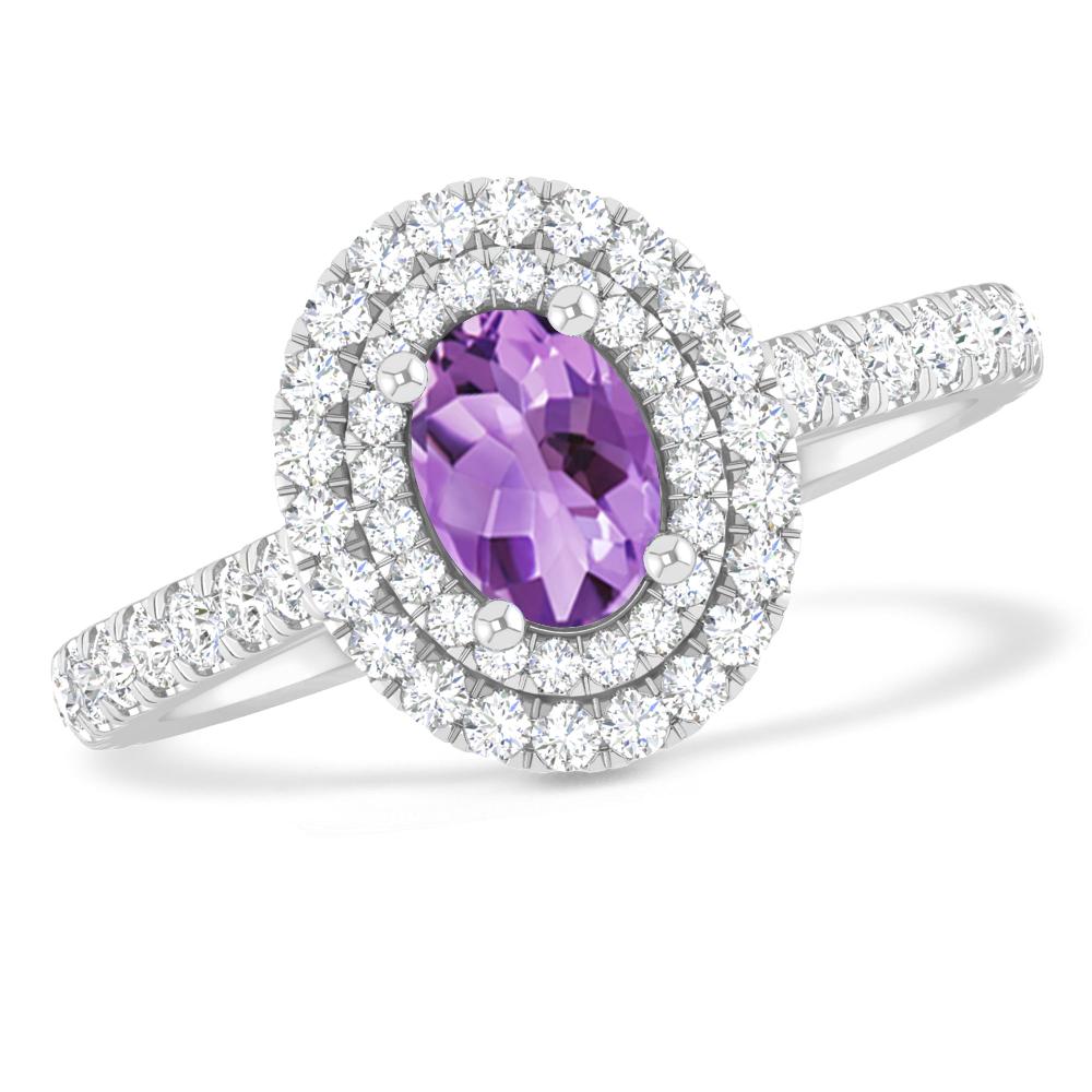 White Gold - Amethyst