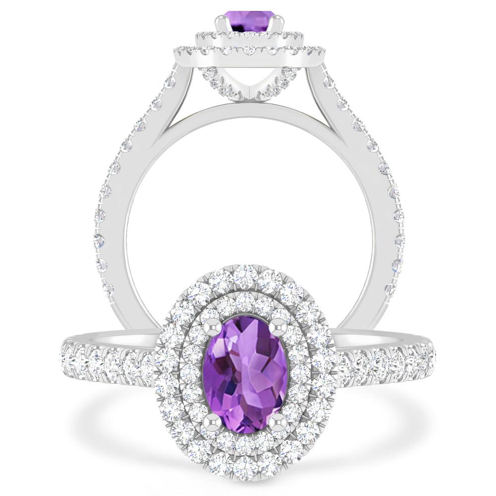 White Gold - Amethyst