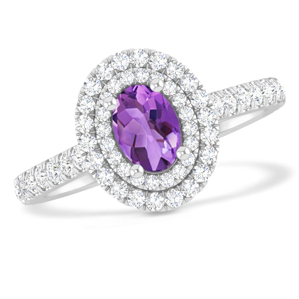 White Gold - Amethyst