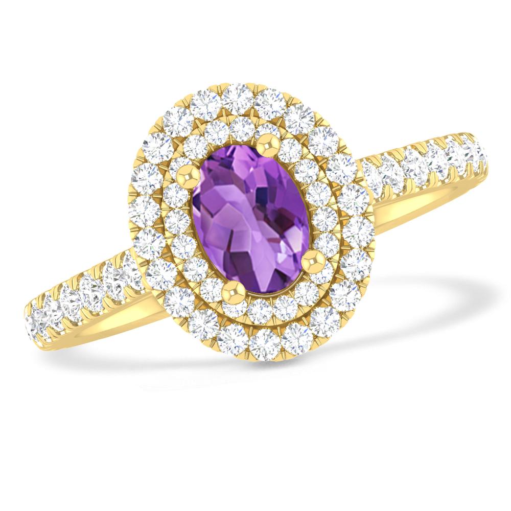 Yellow Gold - Amethyst