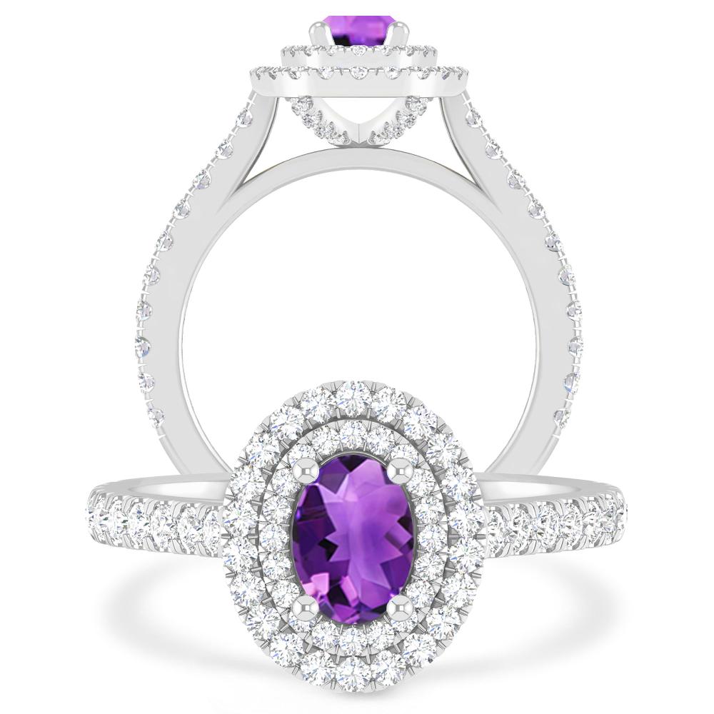 White Gold - Amethyst