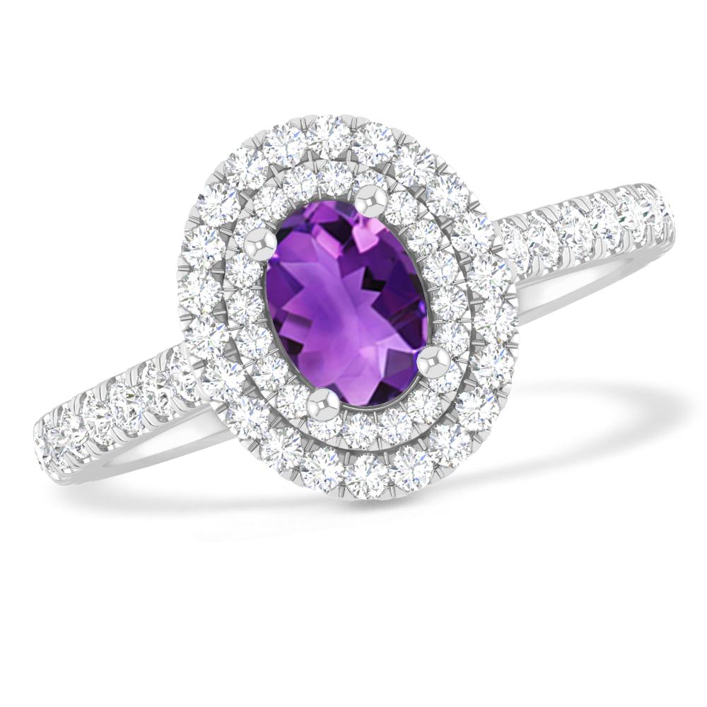 White Gold - Amethyst