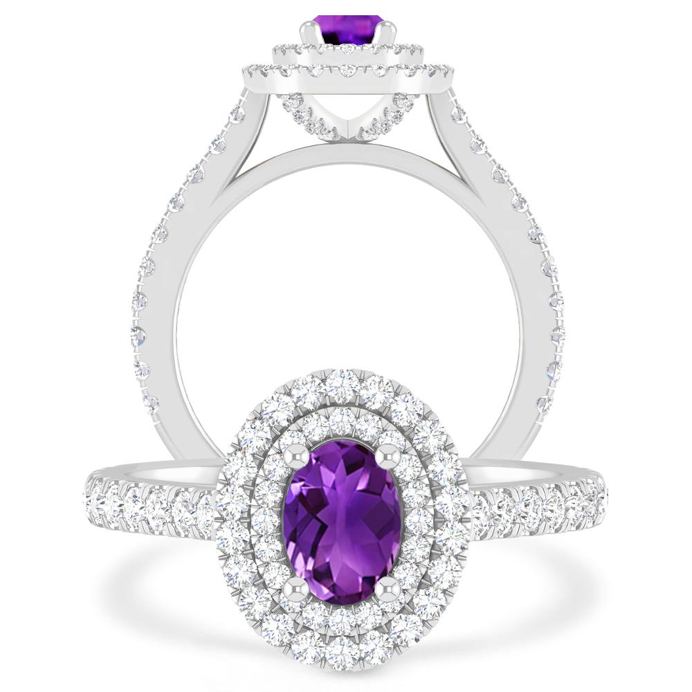 White Gold - Amethyst