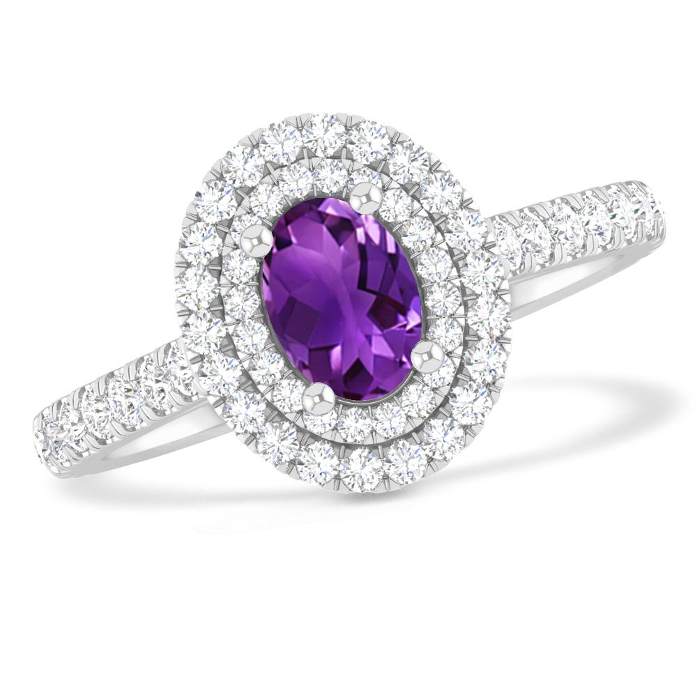 White Gold - Amethyst