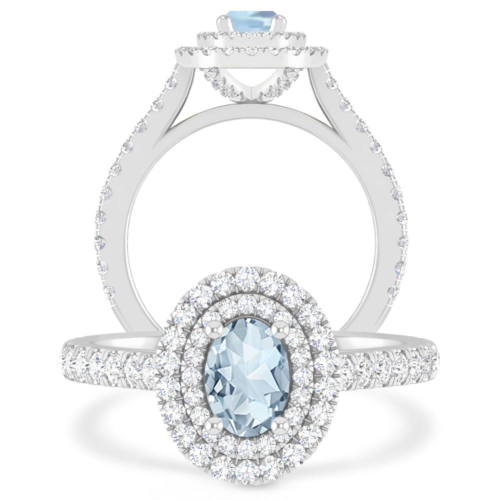 White Gold - Aquamarine