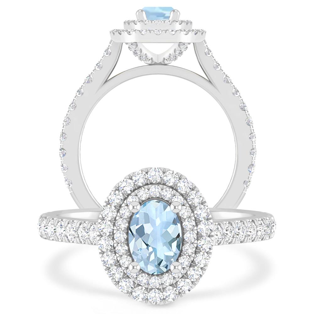 White Gold - Aquamarine