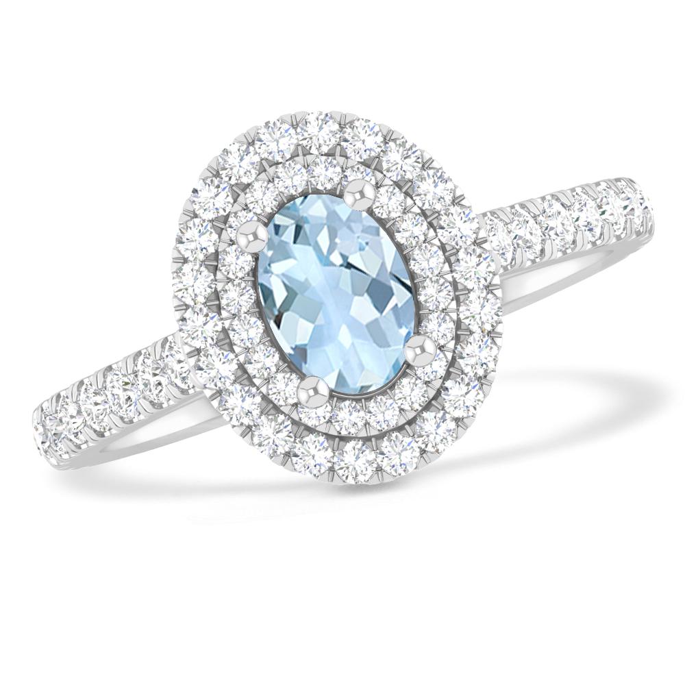 White Gold - Aquamarine