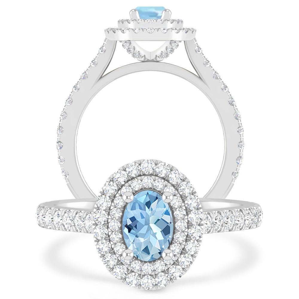 White Gold - Aquamarine