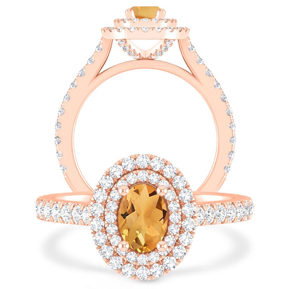 Rose Gold - Citrine