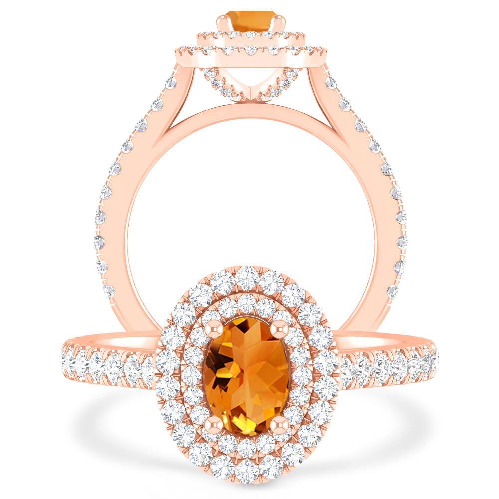 Rose Gold - Citrine