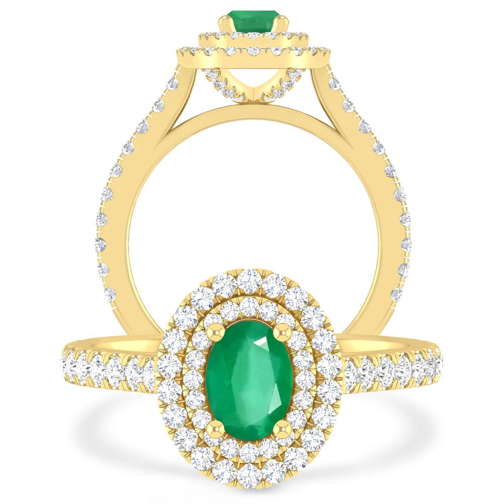 Yellow Gold - Emerald